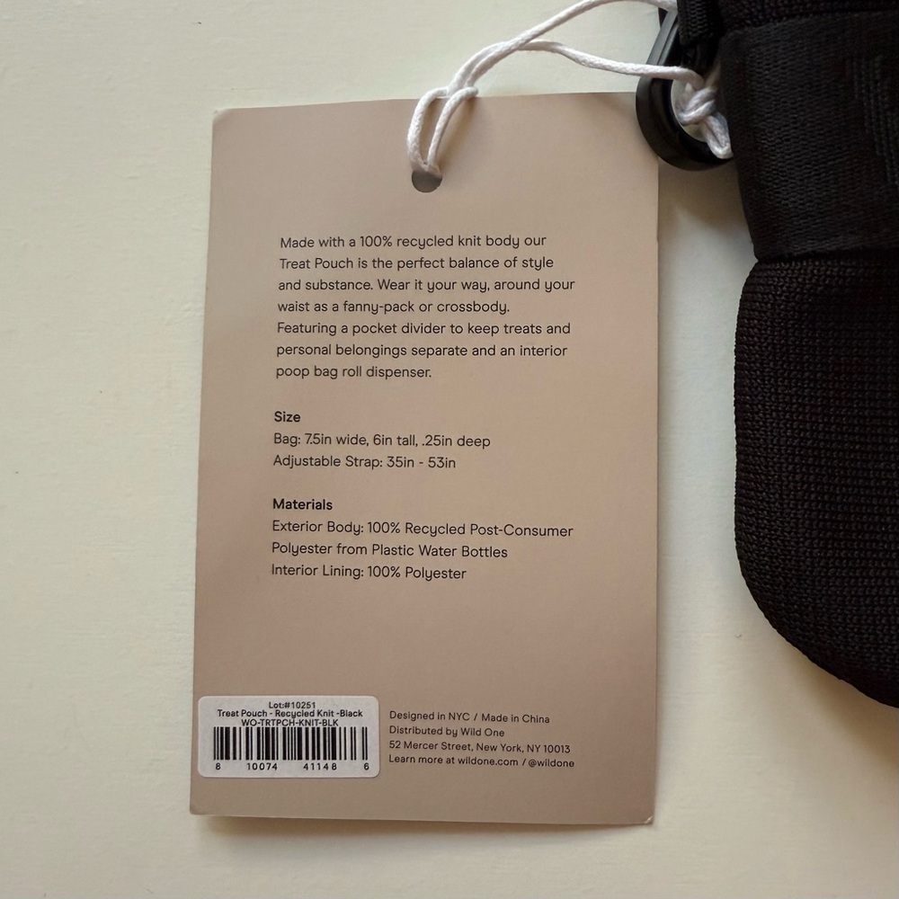 Wild One Treat Pouch - Recycled Knit - Black - Picture 9 of 15